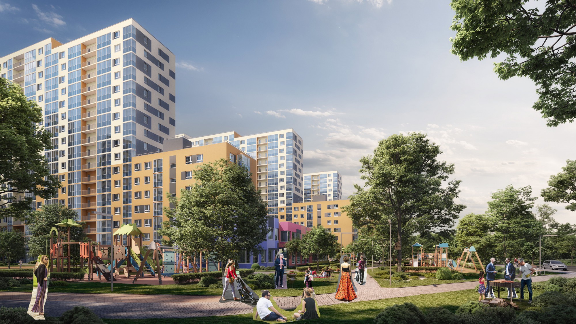 ЖК ID Murino ландшафт